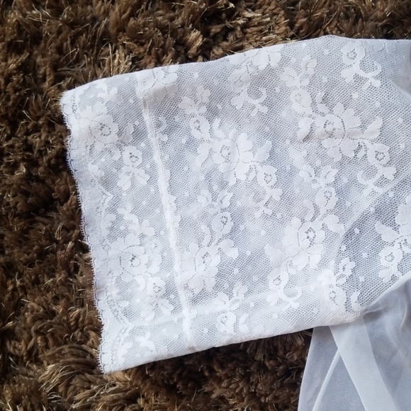 Vintage Sheer Babydoll Peignoir Open Front Robe - Picture 4 of 8